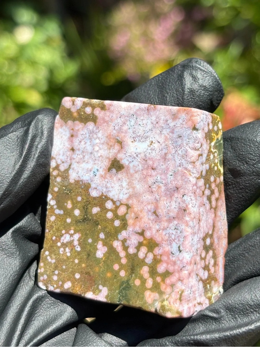 Ocean Jasper Crystal Freeform - Polished Sea Jasper - Orbicular Jasper